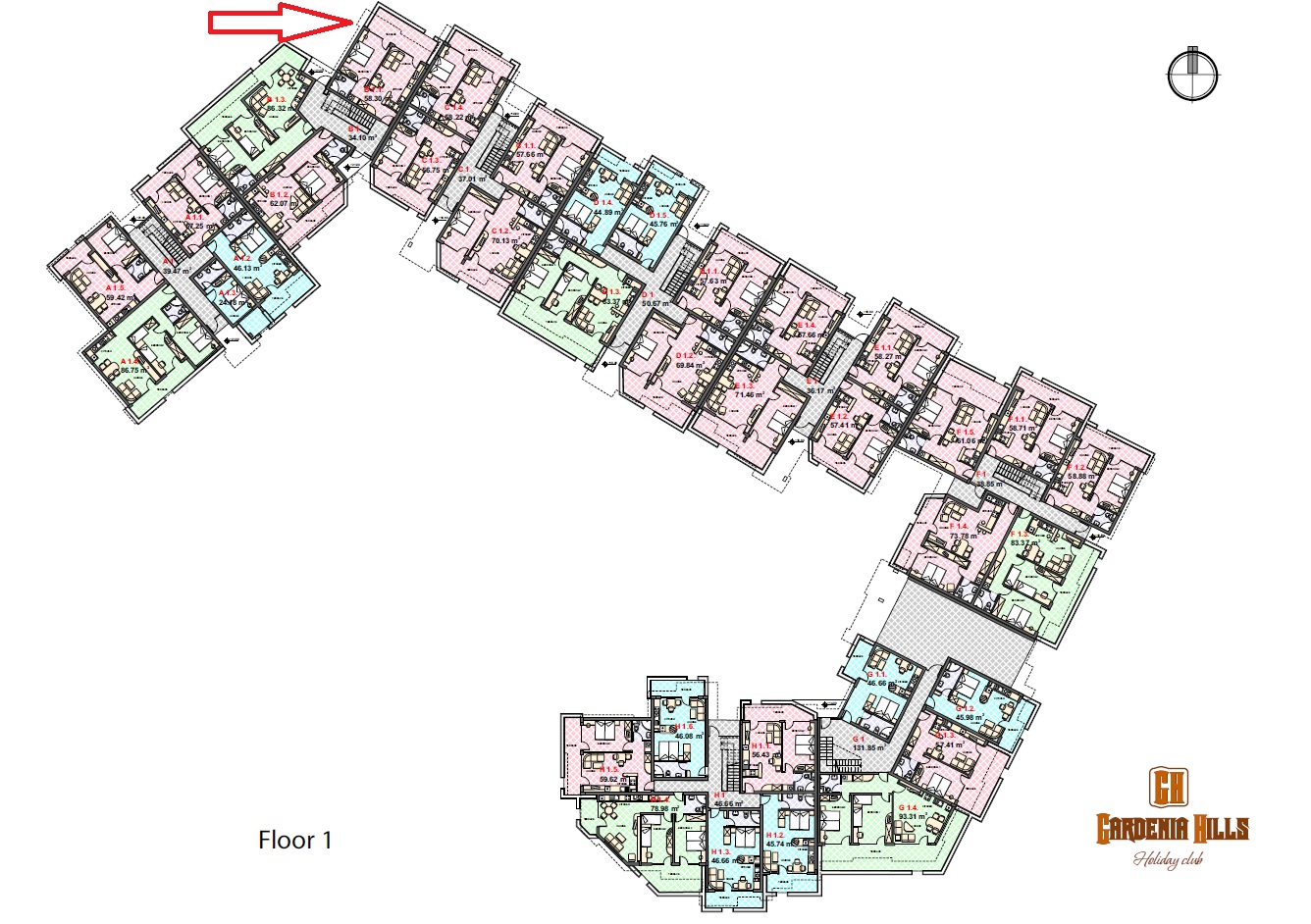 Apartment B 1.1 - Gardenia Hills Aparthotel